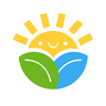 Sunny Child Care logomark - sun icon representing bright education