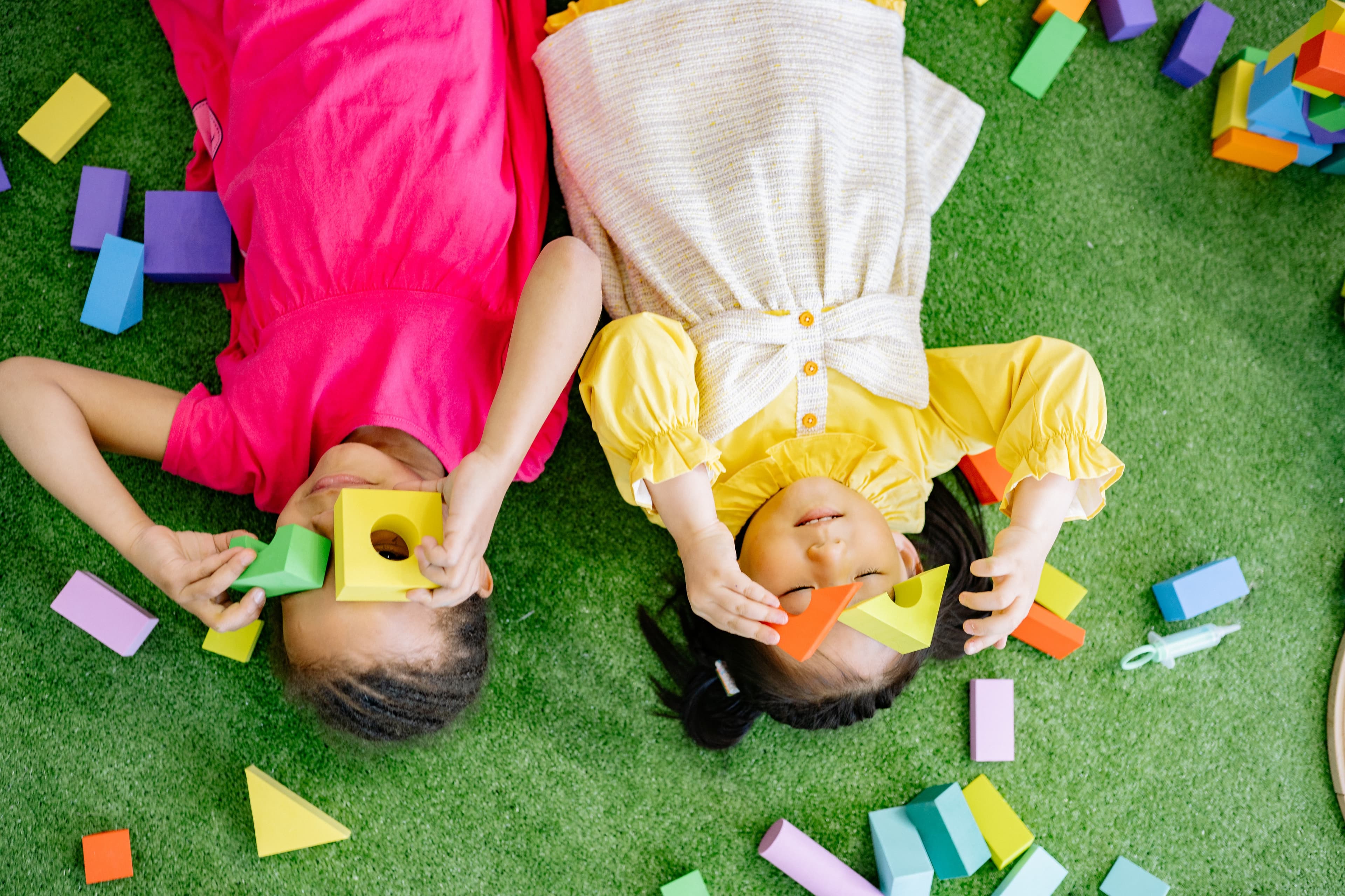 Happy children learning and playing at Sunny Child Care bilingual preschool in San Jose